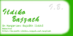 ildiko bajzath business card