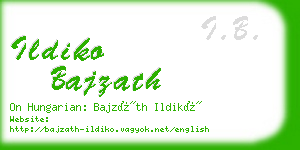 ildiko bajzath business card